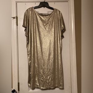 Worthington 1XL Gold Sheath Dress